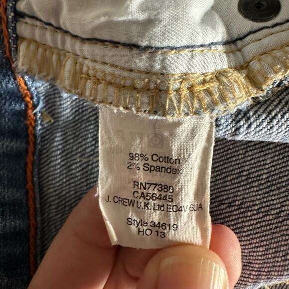 💥J.Crew Cut-off Denim Stretch Jean Shorts Women’s size 4, frayed hem - Picture 8 of 9